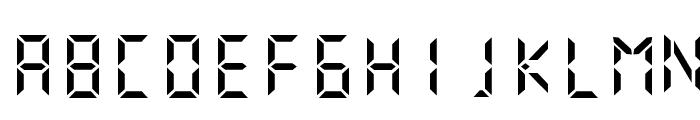 Digital Numbers Font UPPERCASE