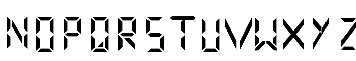 Digital Numbers Font LOWERCASE