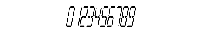 Digital Readout Condensed Font OTHER CHARS