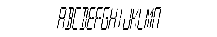 Digital Readout Condensed Font UPPERCASE