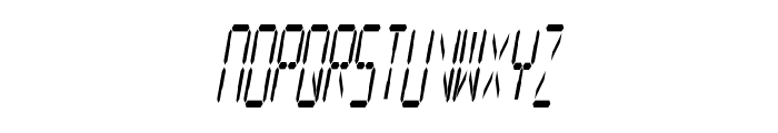 Digital Readout Condensed Font LOWERCASE