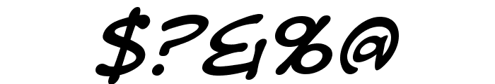 DigitalStrip-Italic Font OTHER CHARS