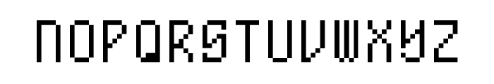 Dilithium Pixels NBP Regular Font UPPERCASE