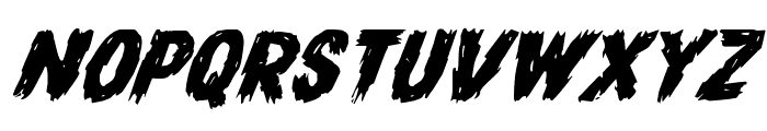 Dire Wolf Expanded Italic Font UPPERCASE