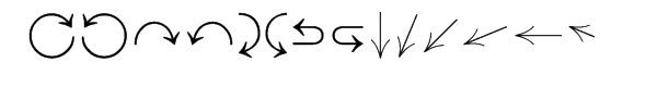 Directions™ Font UPPERCASE