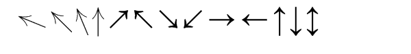 Directions™ Font UPPERCASE