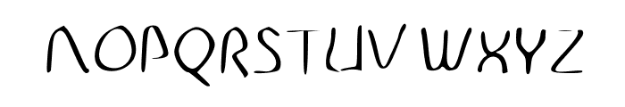 Disco-Grudge Stroked (Apple) Medium Font UPPERCASE