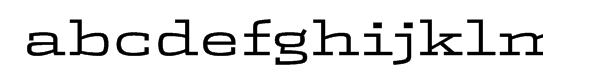Dispatch Light Extended Font LOWERCASE