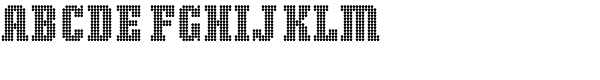 Display Dots Three Serif Font UPPERCASE