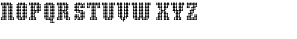 Display Dots Three Serif Font LOWERCASE