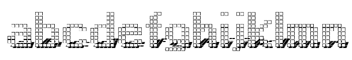 Display3DOTF Font LOWERCASE