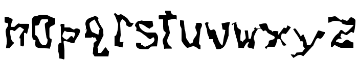 Dissonant Fractured Font LOWERCASE