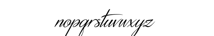 DistantStroke-Medium Font LOWERCASE