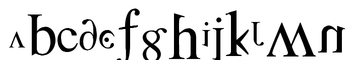 Distorted Faith Font LOWERCASE