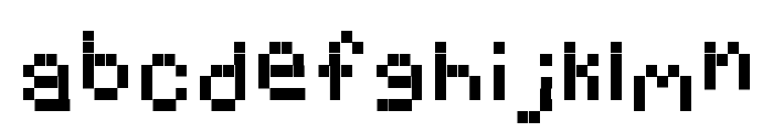 Distorted Font LOWERCASE