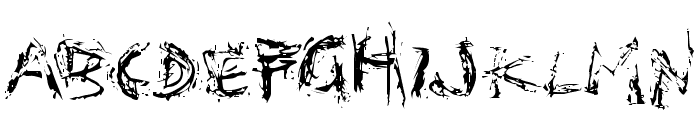 Distortia Font LOWERCASE