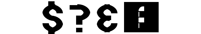 Distortion Regular Font OTHER CHARS