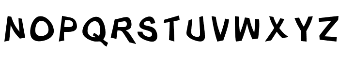 Distorty-Normal Font LOWERCASE
