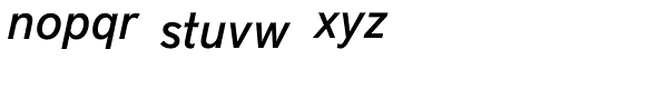 District Pro Medium Italic Font LOWERCASE