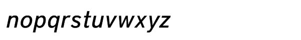 District Std Medium Italic Font LOWERCASE
