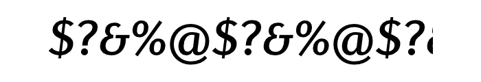 Diverda Sans Com Medium Italic Font OTHER CHARS