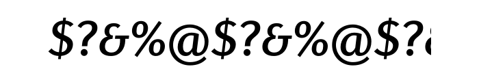 Diverda Sans Std Medium Italic Font OTHER CHARS