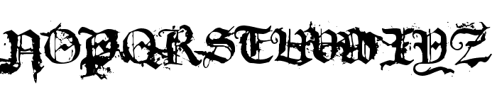dirty~gotic Font UPPERCASE
