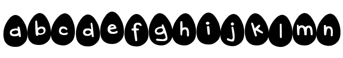 DJB Eggsellent Wobbly Font LOWERCASE