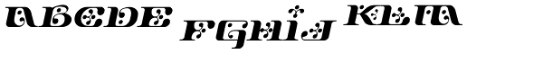 Django-Oblique Font UPPERCASE