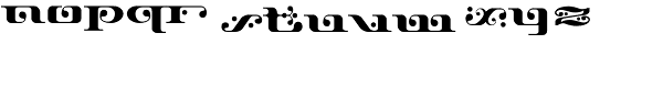 Django-Regular Font LOWERCASE