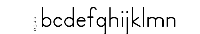 DmoZBPrint-Regular Font LOWERCASE