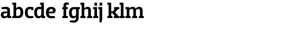 Dobra Slab-Medium Font LOWERCASE