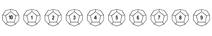 Dodecahedron Font OTHER CHARS