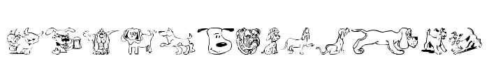 Doggon Font UPPERCASE