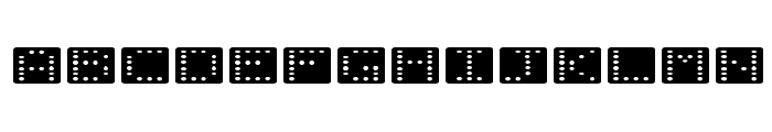 Domino flad Font LOWERCASE