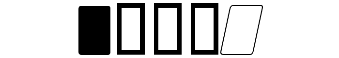 Domino normal kursiv omrids Font OTHER CHARS