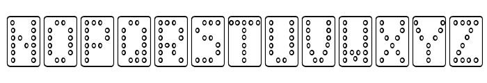 Domino normal Font UPPERCASE