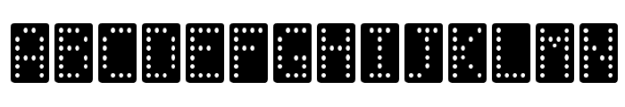 Domino normal Font LOWERCASE