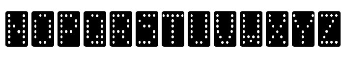 Domino normal Font LOWERCASE