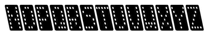 Domino smal kursiv Font LOWERCASE