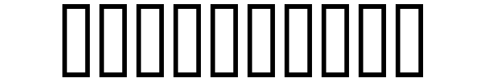 Domino square kursiv omrids Font OTHER CHARS
