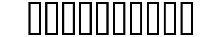 Domino square kursiv Font OTHER CHARS
