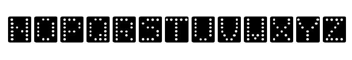 Domino square Font LOWERCASE