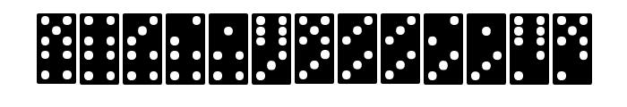 Dominoes Font UPPERCASE