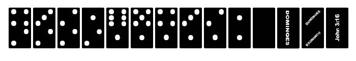 Dominoes Font LOWERCASE