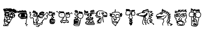 Doodle Dudes of Doom Font LOWERCASE