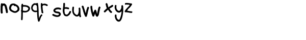 Dorkihand-Upright Font LOWERCASE