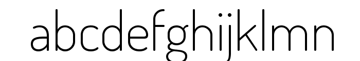 Dosis-ExtraLight Font LOWERCASE