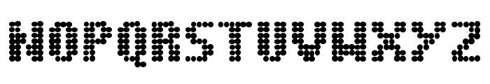 Dot Matrix Bold Font UPPERCASE