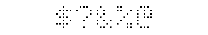 Dot Matrix Normal Font OTHER CHARS